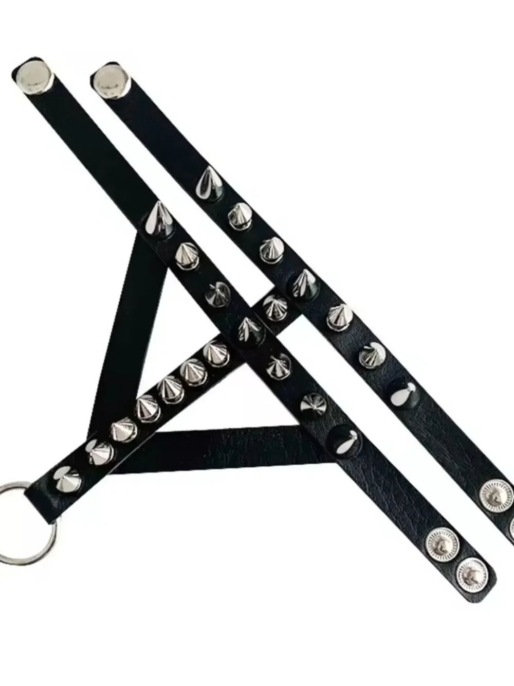 Women Punk PU Leather Goth Wrap Bracelet